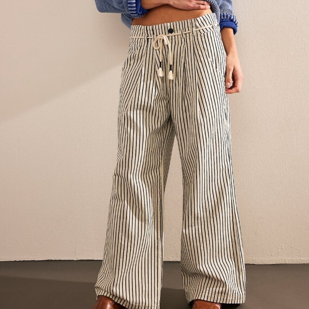 Free people We The Free Dakota Cinched Railroad Pull-On Jeans